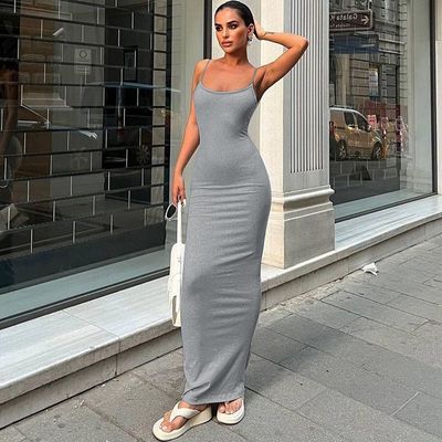 নতুন ফ্যাশন সেক্সি backless কঠিন রঙ পাতলা ফিট হোল্টার পোষাক